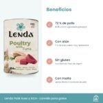 Beneficios del paté Lenda aves de corral y atún: 72 % pollo, sin gluten y con malta