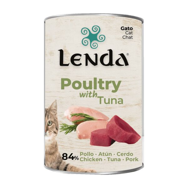 Lenda Paté Aves De Corral Y Atún Para Gatos Pack Ahorro 12x400 g