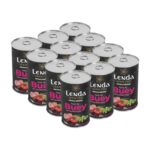 Lenda Paté De Buey Con Guisantes Para Perros Pack Ahorro 12×400 g