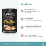 Beneficios del paté Lenda de pollo: 76 % carnes, sin cereales y apoyo articular