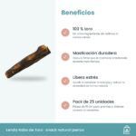 Beneficios del snack natural Rabo de Toro Lenda: 100 % toro y masticación duradera