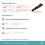 Modo de uso del snack Rabo de Toro Lenda para perros