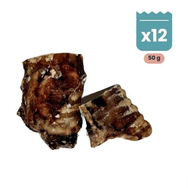 Lenda Snack Trozos de Corneto de vacuno para perros, pack de 12 bolsas de 50 g