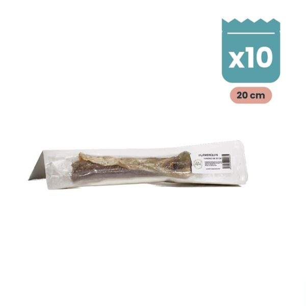Lenda Snack Flamenquín natural para perros, Pack Ahorro de 10 unidades