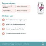 Pauta de alimentación de Lenda Único Puppy: tabla del saco, crecimiento, cambio progresivo y agua fresca