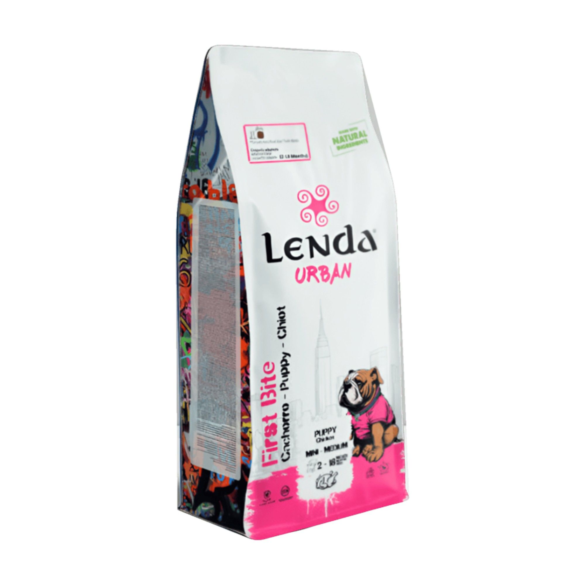 Saco de Lenda Urban First Bites Puppy pienso para perros cachorros Saco de Lenda Urban First Bites Puppy pienso para perros cachorros