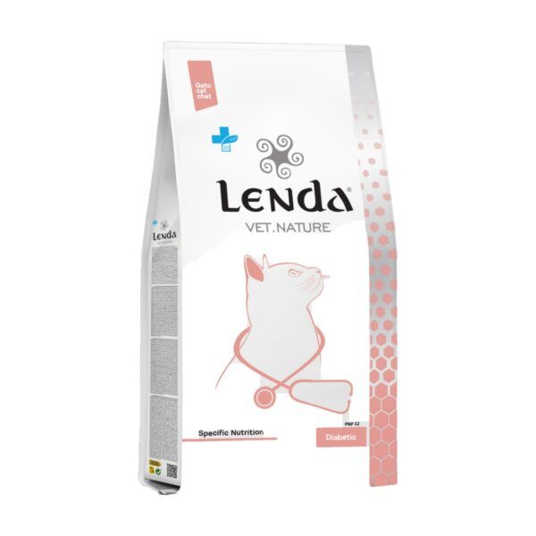 Saco de 2 kg de Lenda Vet Nature Diabetic pienso veterinario para gatos con diabetes