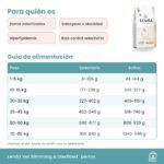 Tabla de alimentación oficial de Lenda Vet Nature Slimming & Sterilized en gramos al día