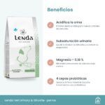 Beneficios de Lenda Vet Nature Urinary & Struvite: orina ácida, magnesio controlado y probióticos
