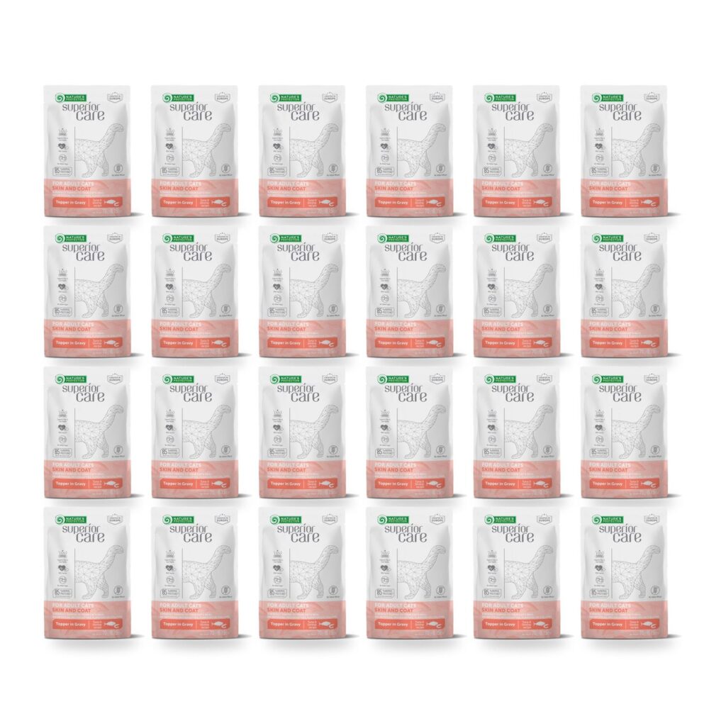 Nature’s Protection Superior Care Sobres Atún Y Camarones Para Gatos Piel Y Pelo Pack 24×70 g (24 unidades)