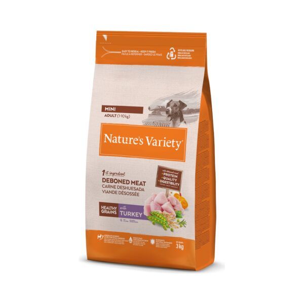 Nature's Variety Healthy Grain Mini Adult Pavo Pienso para Perros Pequeños