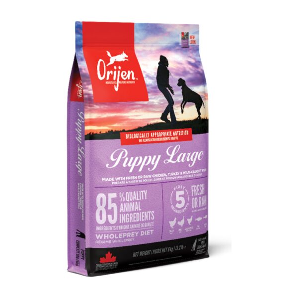 Orijen Puppy Large Pienso Sin Cereales de Pollo para Cachorros de Razas Grandes
