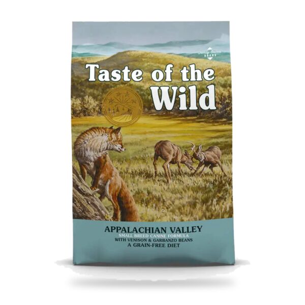 Saco de pienso Taste of the Wild Appalachian Valley Small Breed sin cereales para perros pequeños con venado
