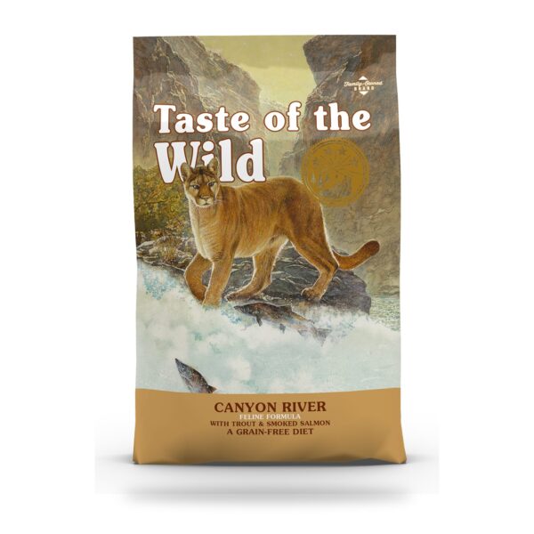 Saco de pienso Taste of the Wild Canyon River sin cereales para gatos con trucha y salmón ahumado