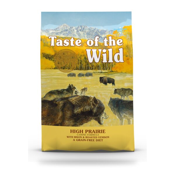 Saco de pienso Taste of the Wild High Prairie sin cereales para perros adultos con bisonte y venado asados