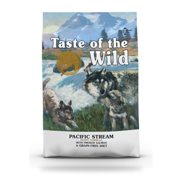 Saco de 2 kg de pienso Taste of the Wild Pacific Stream Puppy sin cereales para cachorros con salmón