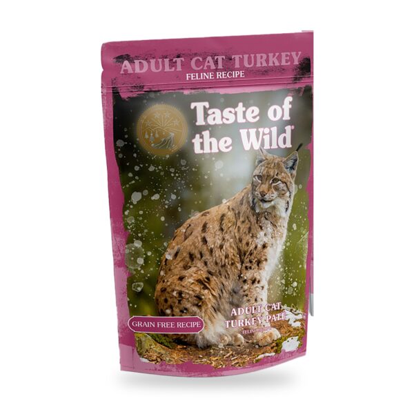 Taste of the Wild paté en sobre sin cereales para gatos adultos con pavo y pollo (unidad)