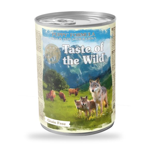 Taste of the Wild Puppy comida húmeda sin cereales para cachorros con estofado de vacuno y pollo (unidad)