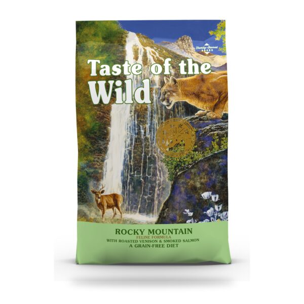 Saco de pienso Taste of the Wild Rocky Mountain sin cereales para gatos con pollo, ciervo y salmón ahumado