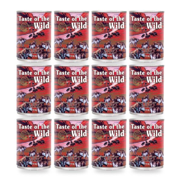 Taste of the Wild Southwest Canyon comida húmeda sin cereales para perros adultos con vacuno y pollo Pack 12x390 g (12 unidades)