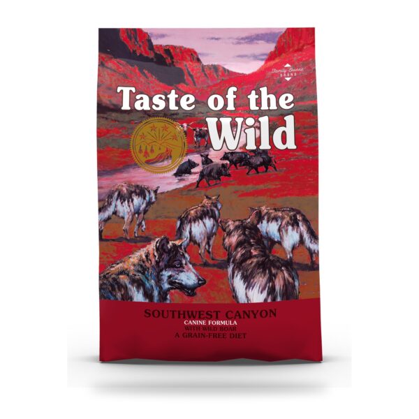 Saco de pienso Taste of the Wild Southwest Canyon sin cereales para perros con vacuno y jabalí