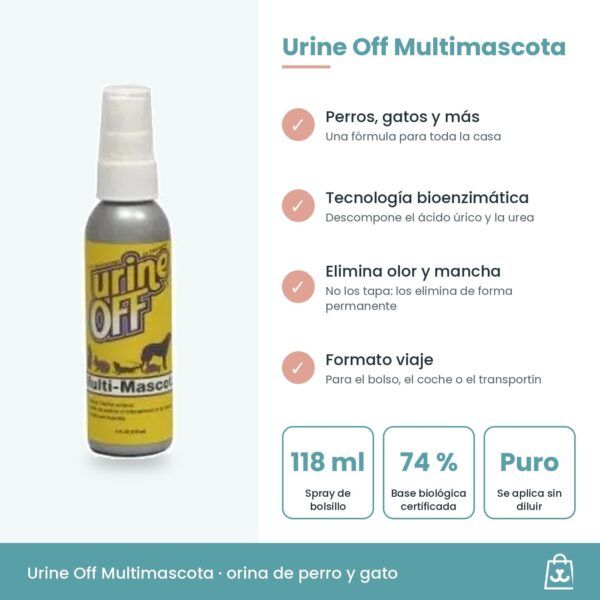 Urine Off multimascota spray 118 ml cómo funciona