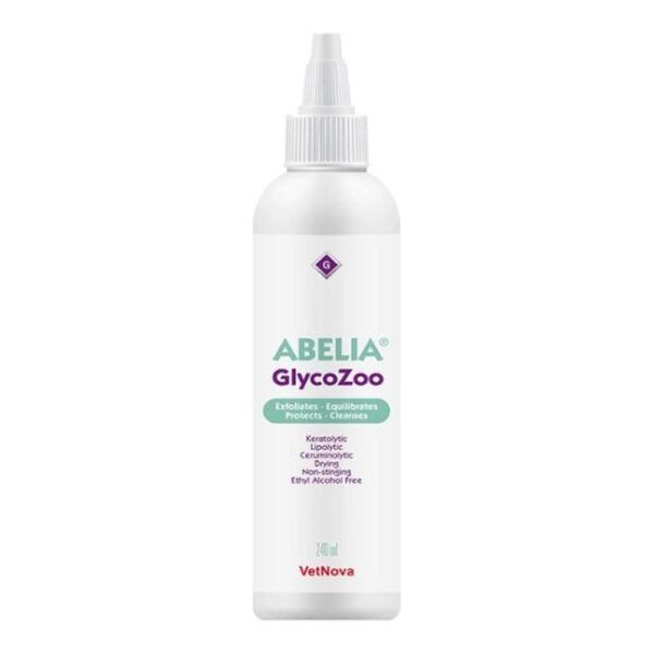 Vetnova Abelia GlycoZoo Limpiador Ótico Secante para Perros y Gatos