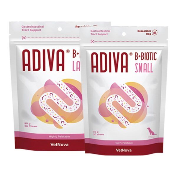 Vetnova Adiva B+Biotic Chews con Vitamina B12, Ácido Fólico y Probióticos para Perros y Gatos - imagen 2