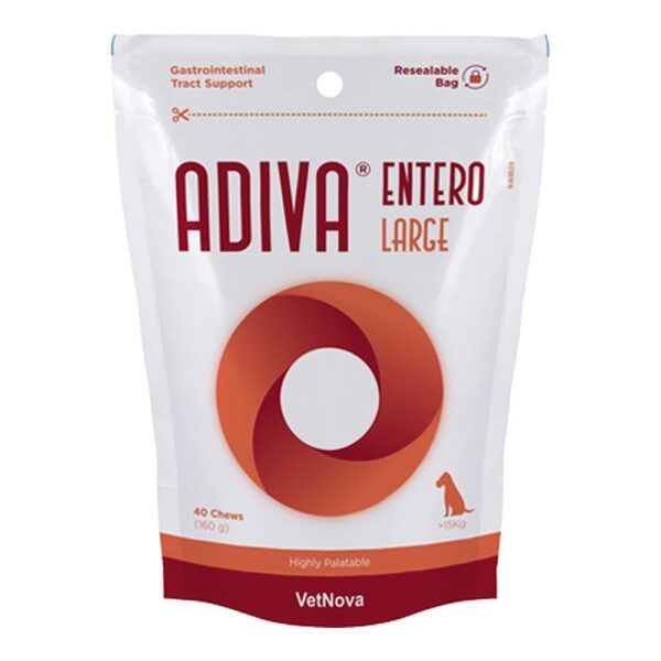 Vetnova Adiva Entero Large Chews con Esmectita para Perros Grandes 40 Chews - imagen 2