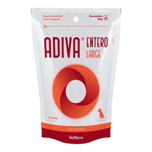 Vetnova Adiva Entero Large Chews con Esmectita para Perros Grandes 40 Chews