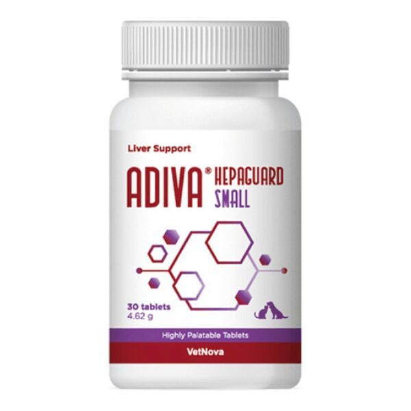 Vetnova Adiva Hepaguard Small 30 comprimidos para gatos y perros pequeños
