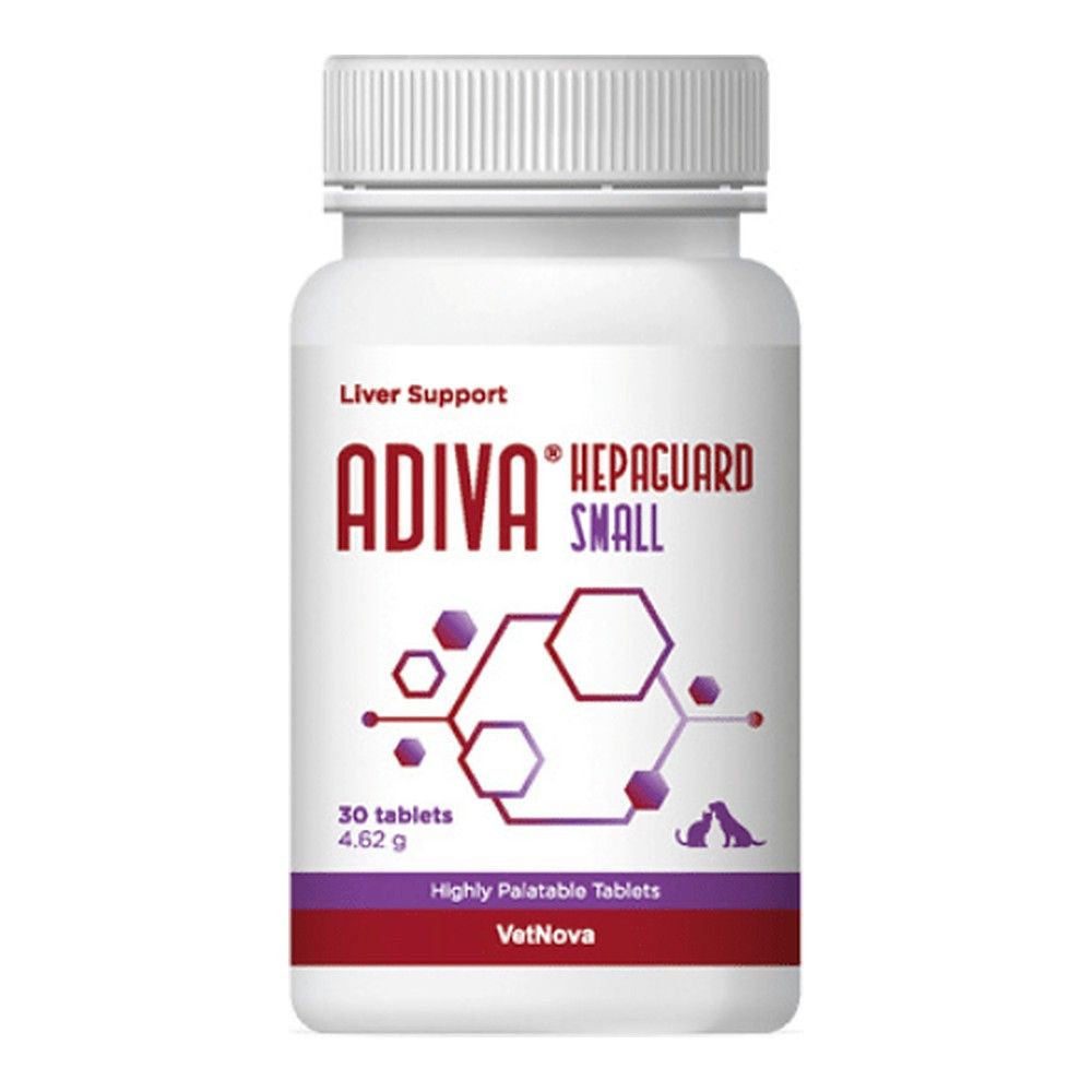 Vetnova Adiva Hepaguard Small 30 comprimidos para gatos y perros pequeños