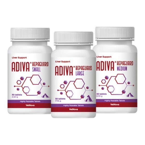 Vetnova Adiva Hepaguard Small, Medium y Large, 30 comprimidos