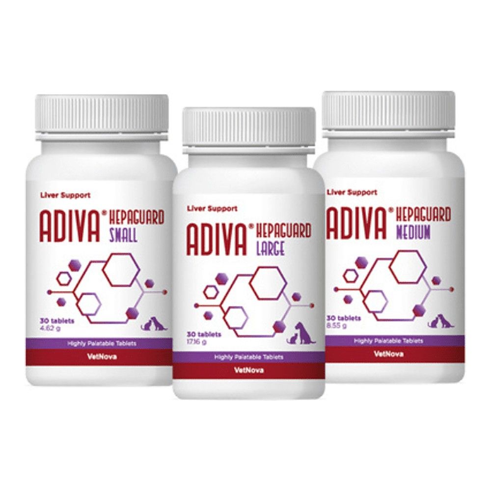 Vetnova Adiva Hepaguard Small, Medium y Large, 30 comprimidos