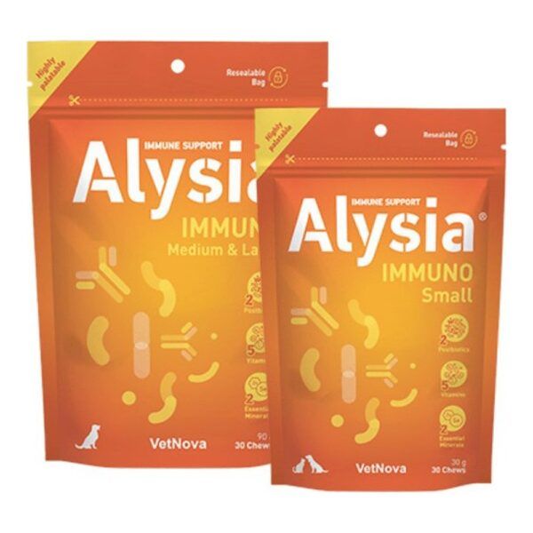 Vetnova Alysia Immuno Chews para las Defensas de Perros y Gatos 30 Chews