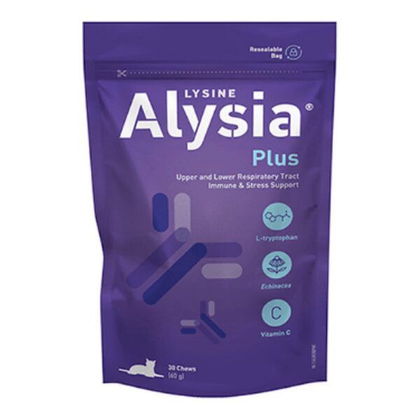 Vetnova Alysia Plus L-lisina para gatos, bolsa de 30 chews