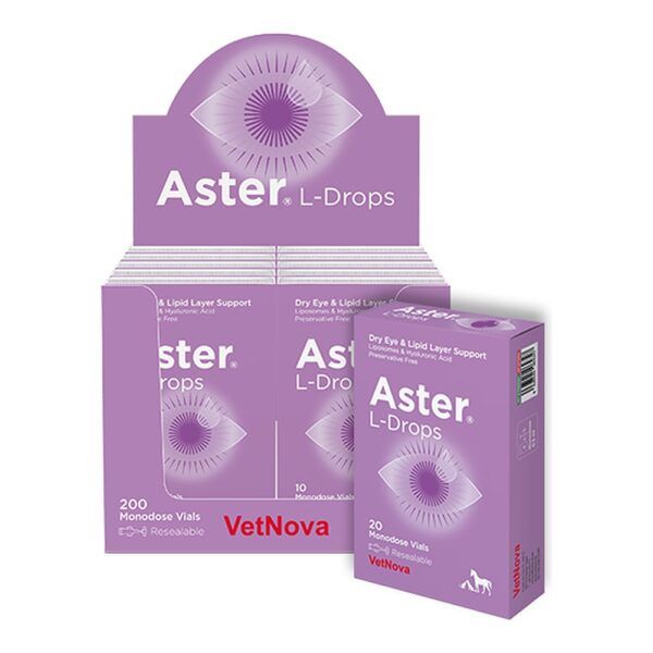 Vetnova Aster L-Drops Gotas Oculares con Liposomas y Ácido Hialurónico para Perros y Gatos - imagen 2