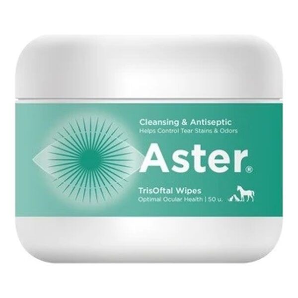 Vetnova Aster Trisoftal Wipes Toallitas Limpiadoras de Ojos para Perros y Gatos 50 Uds - imagen 2