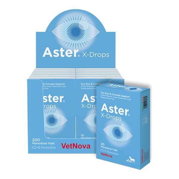 Vetnova Aster X-Drops Gotas Oculares con Ácido Hialurónico para Perros y Gatos - imagen 2
