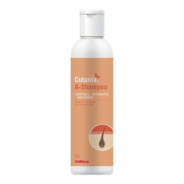 Vetnova Cutania A-Shampoo Champú Calmante con Avena para Perros y Gatos