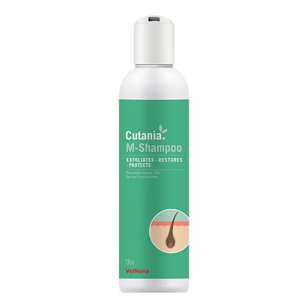 Vetnova Cutania M-Shampoo Champú Secante Sin Fragancia para Perros y Gatos 236 ml - imagen 2