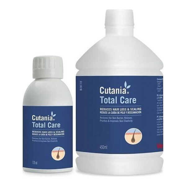 Vetnova Cutania Total Care Omega-3, Biotina y Zinc para Piel y Pelo de Perros y Gatos 120 ml