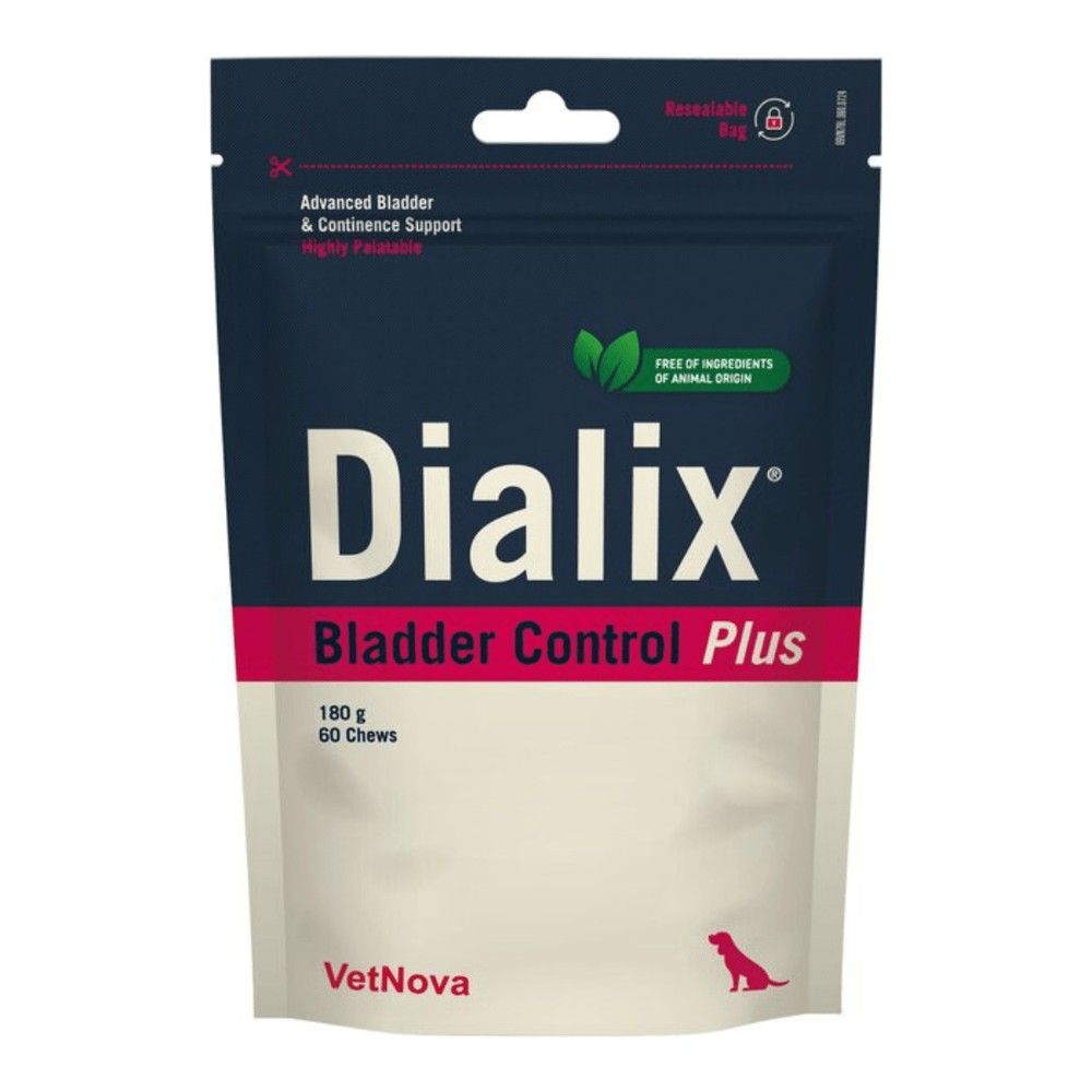Vetnova Dialix Bladder Control Plus para perros, bolsa de 60 chews Vetnova Dialix Bladder Control Plus para perros, bolsa de 60 chews