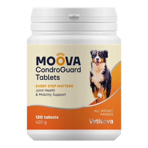Vetnova Moova CondroGuard Tablets para perros, bote de 120 comprimidos