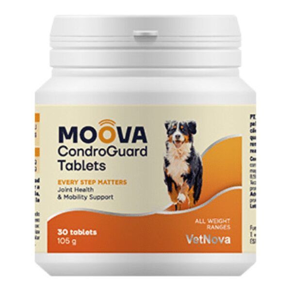 Vetnova Moova CondroGuard Tablets para perros, bote de 30 comprimidos