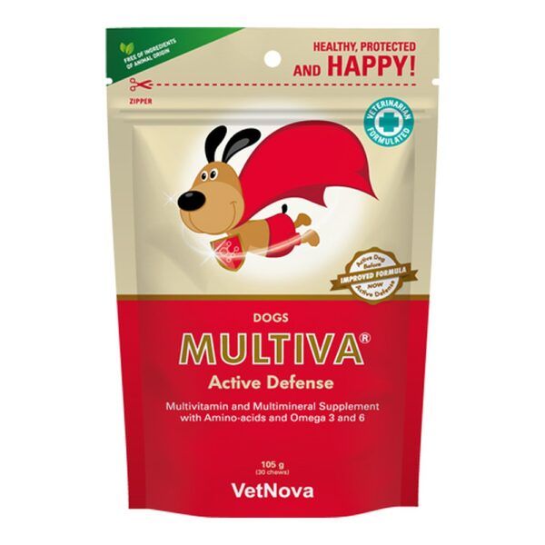 Vetnova Multiva Active Defense Dogs Multivitamínico para Perros 30 Chews - imagen 2