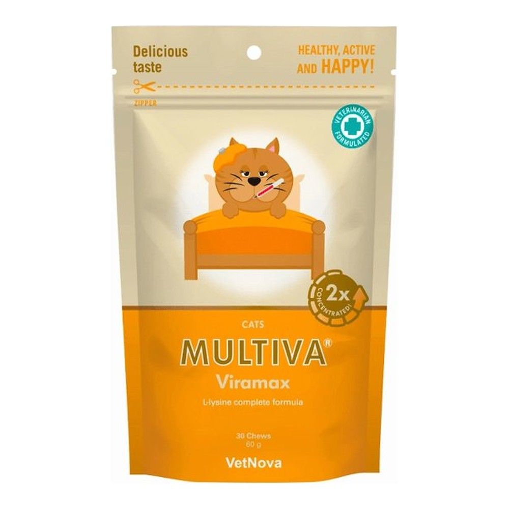 Vetnova Multiva Viramax L-Lisina para Gatos 30 Chews Vetnova Multiva Viramax L-Lisina para Gatos 30 Chews