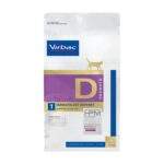 Saco de 3 kg de Virbac HPM D1 Dermatology Support, pienso para gatos
