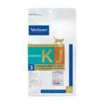 Saco de 3 kg de Virbac HPM KJ3 Advanced Kidney & Joint, pienso renal para gatos