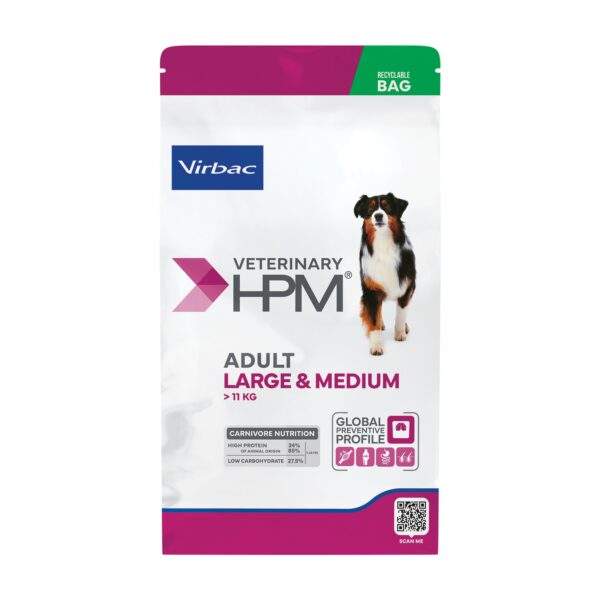 Saco de 3 kg de Virbac HPM pienso para perros adultos medianos y grandes